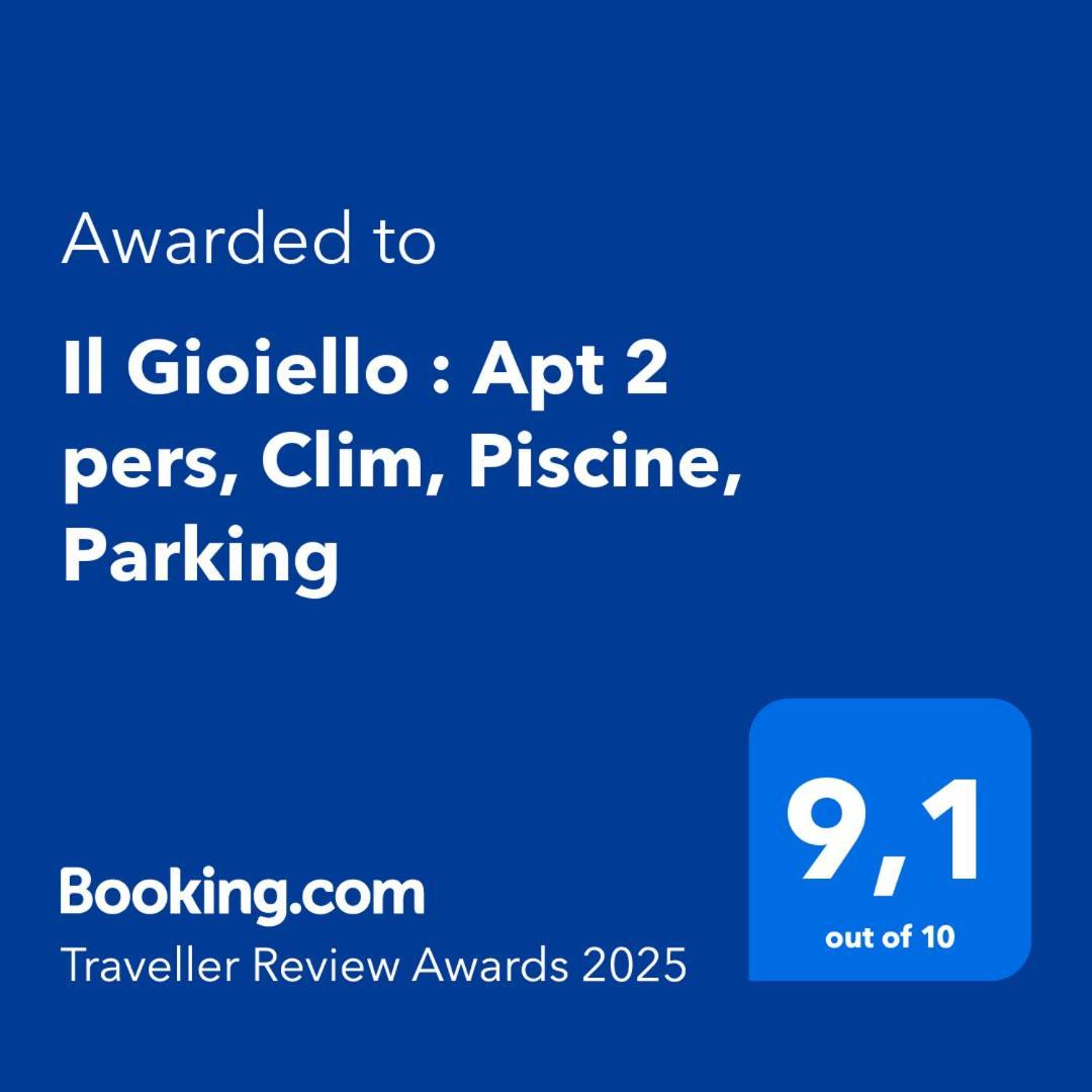 Il Gioiello : Apt 2 Pers, Clim, Piscine, Parking Antibes Eksteriør bilde